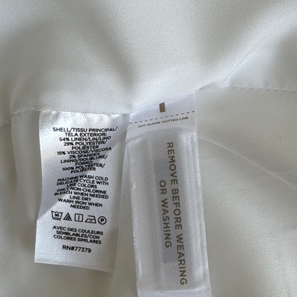 Ann Taylor White Tailored Two-Button Blazer - Picture 4 of 4